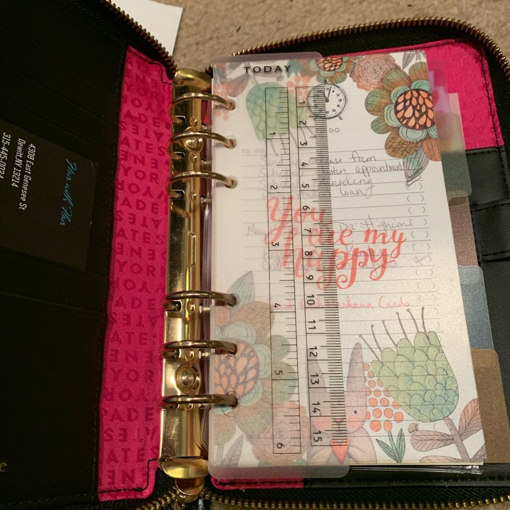Kate Spade black planner agenda - Picture 5 of 7